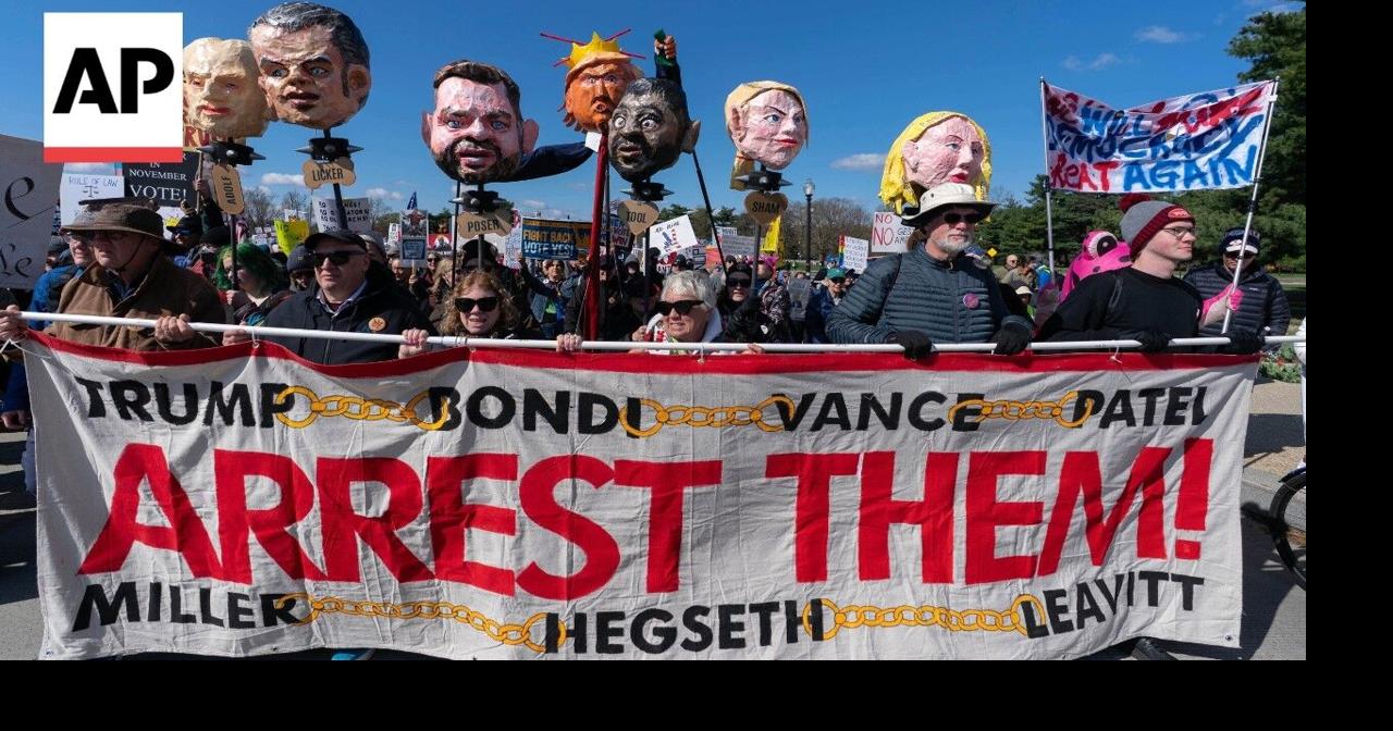 'No Kings' protests draw crowds across US against Trump administration ...