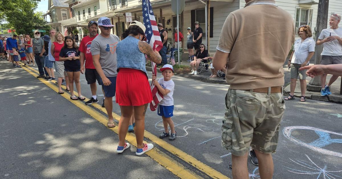 Passing of the American flag ritual kicks off July 4th Watsontown parade