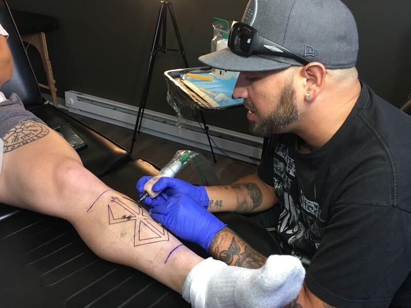 Tattoo Artist Drawing Support For His New Business Local News Dailyitem Com