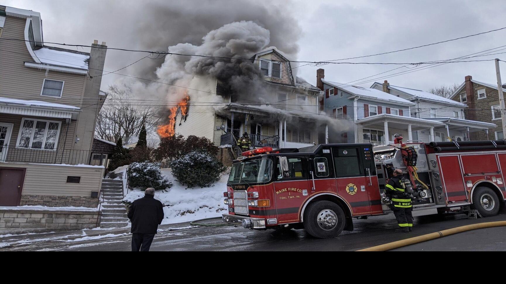 Update Homes Destroyed 2 Rescued From Roof In Coal Twp Blaze News Dailyitem Com