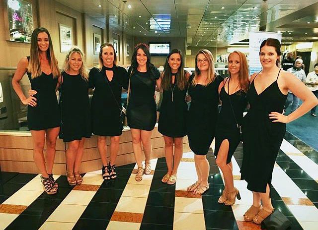 all black bachelorette party outfit
