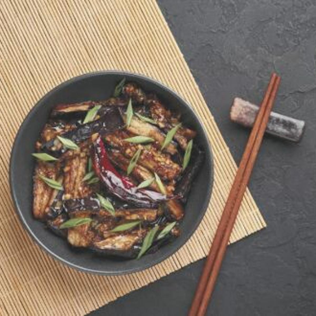 Stir-fried eggplant bursting with Asian flavors | Taste ...