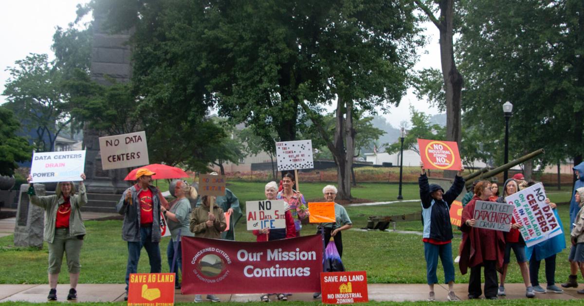 Dozens join data protest in Danville