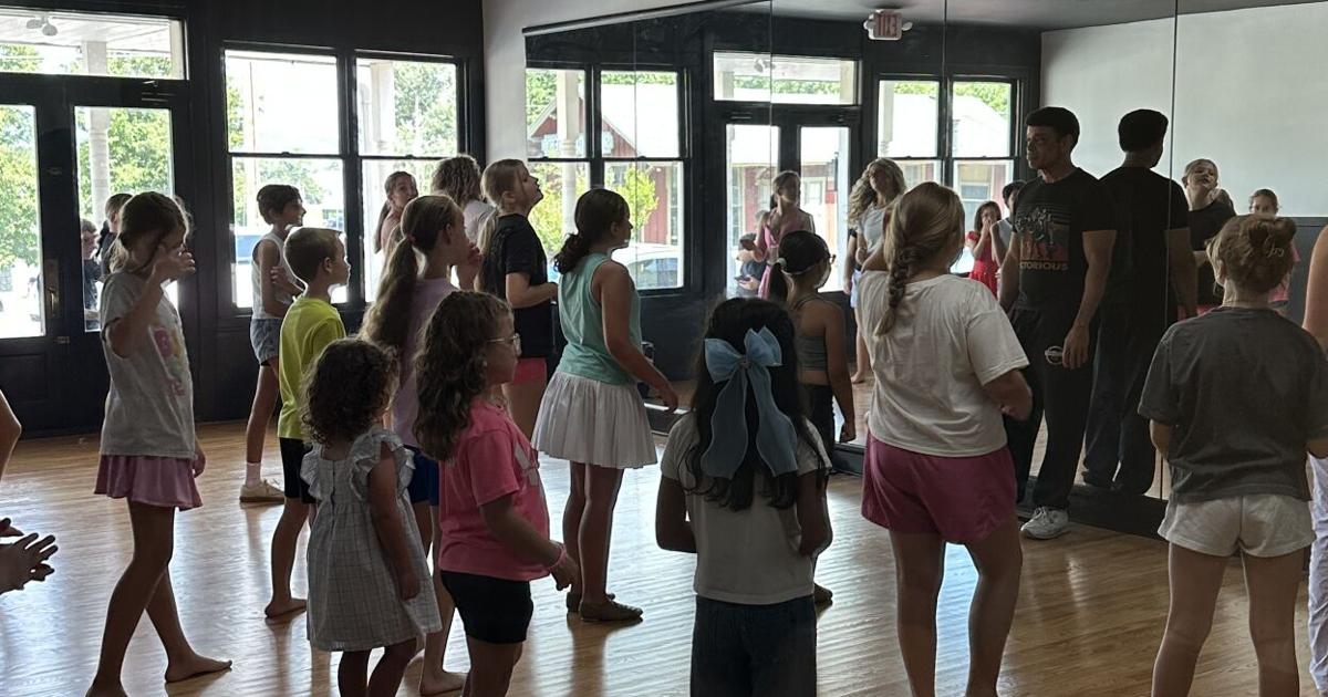 Former student leading Karen Gronsky's School of Dance