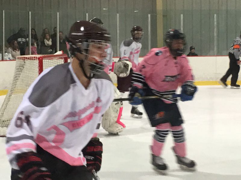 pink ice hockey jersey