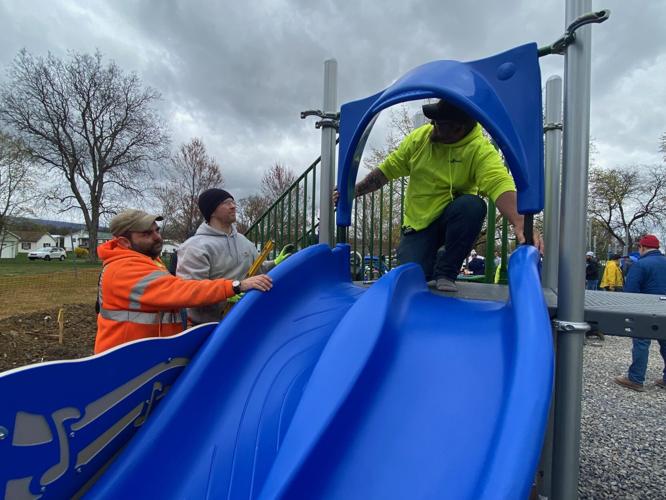 150 show up for Mifflinburg Tot Lot build | News | dailyitem.com