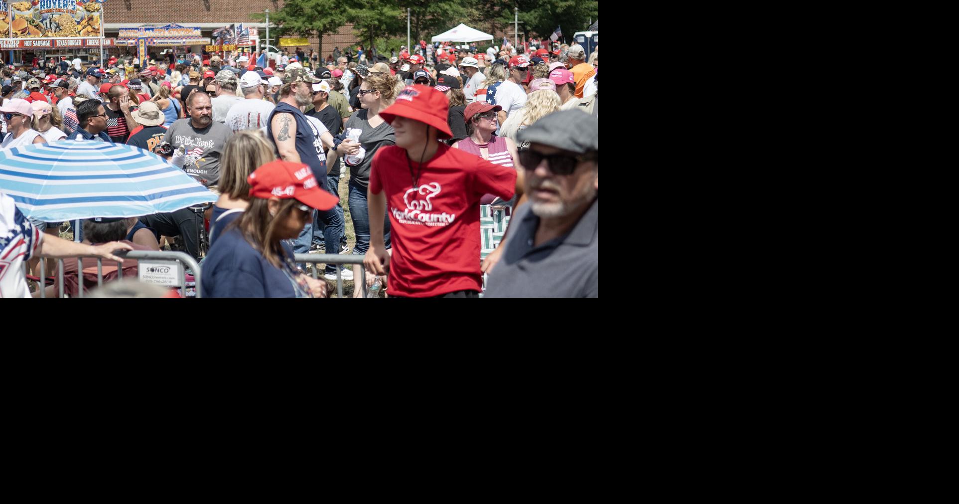 Thousands brave heat to see Trump at Harrisburg rally | Election ...