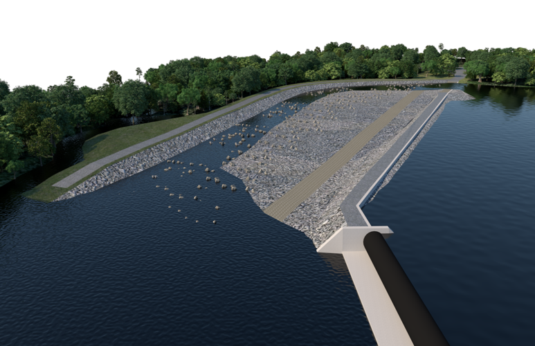 Fish passage construction nears completion News