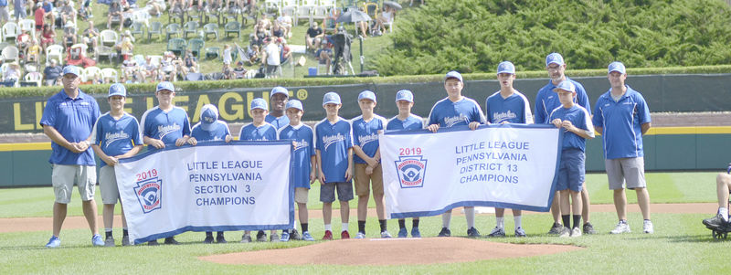 walshey21 and @brandon_marsh showing off Sunday's Little League