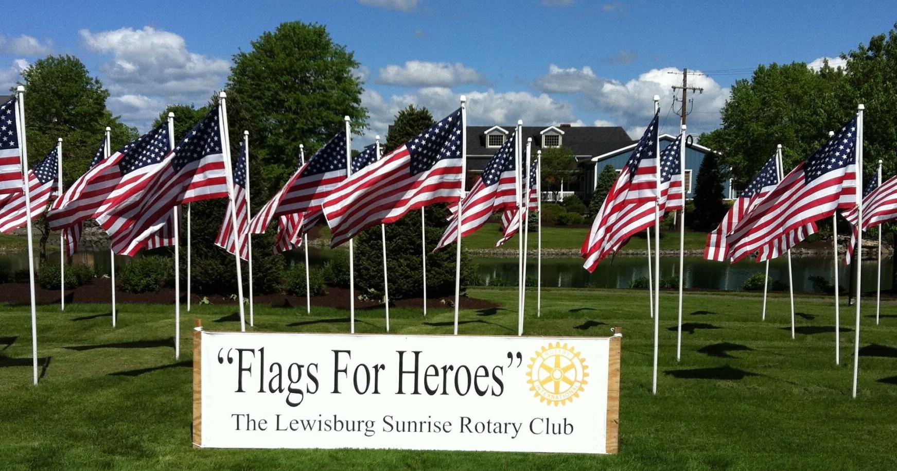 Flags for Heroes celebrating 10 years in Lewisburg - Vimarsana News