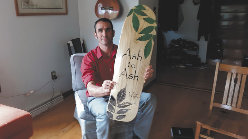 Musician creates limited-edition ash skateboard to promote awareness