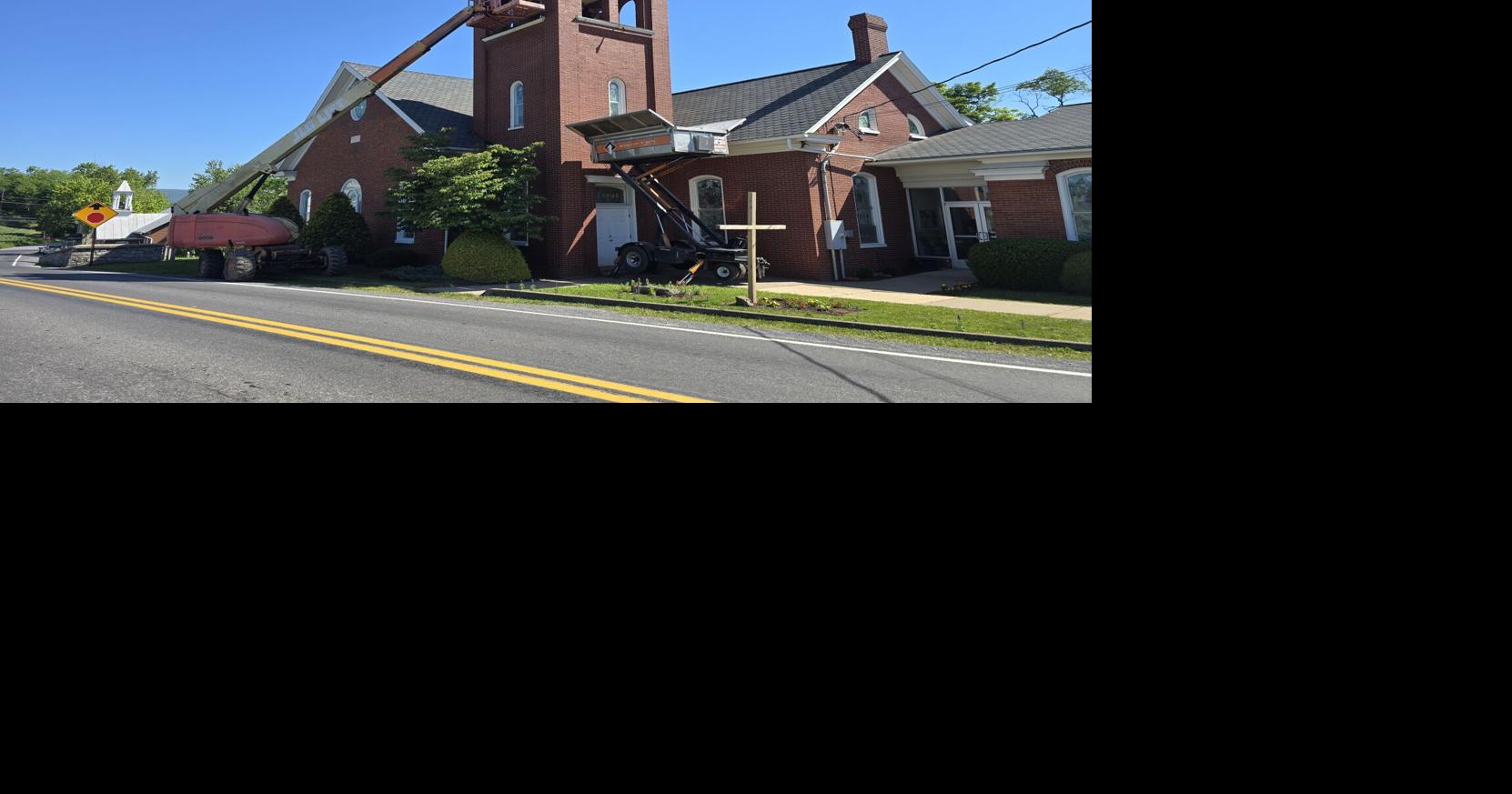 Mazeppa church bell temporarily silenced for restoration project