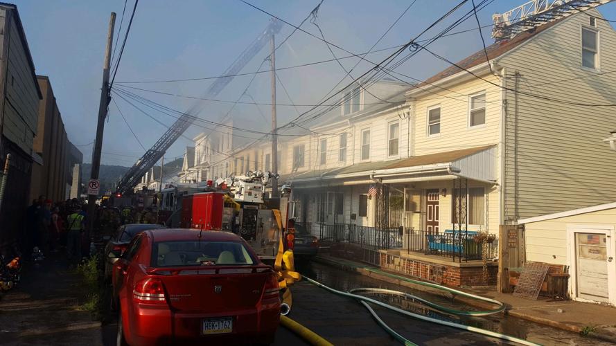 PHOTOS Fire strikes row homes in Shamokin