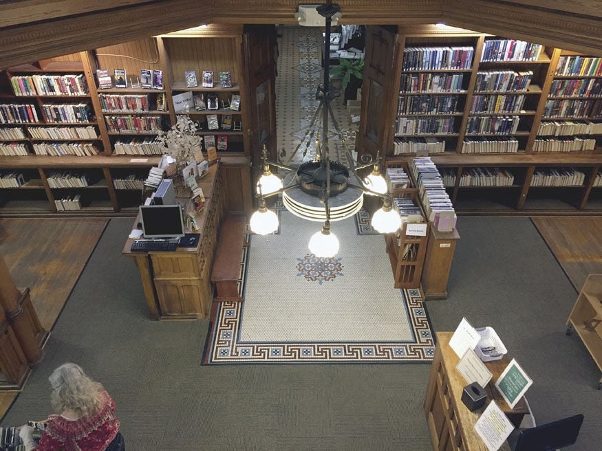 Unchanged since 1888 Thomas Beaver Library still has original flooring