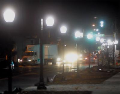 Lights Shine On Riverfront News Dailyitem Com New Lights Brighten Up Front Street In Sunbury On Wednesday Night