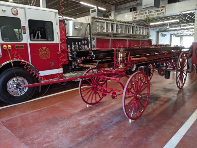Valley buggy shop restores 1899 ladder wagon for Mifflinburg Hose
