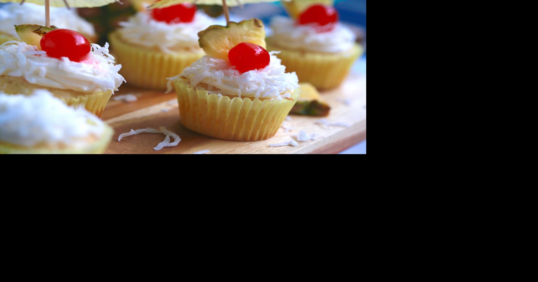 Pina colada cupcakes kidfriendly, sweet Food