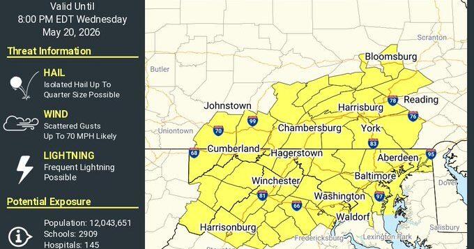 Severe thunderstorm watch in effect until 8 p.m. | News | dailyitem.com