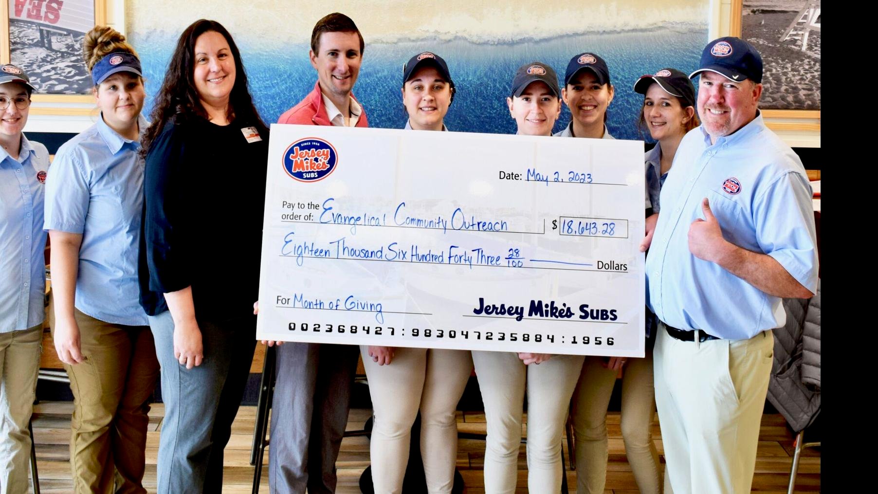 Jersey Mike's Subs boosts Evangelical Community Health and Wellness  programming