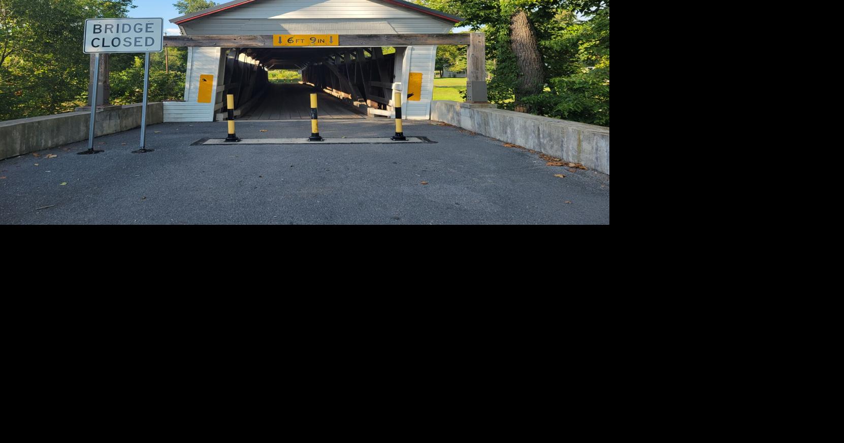 Historic covered bridge in Hartley Township headed toward