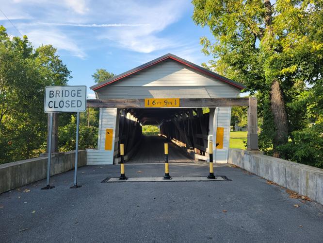 Historic covered bridge in Hartley Township headed toward