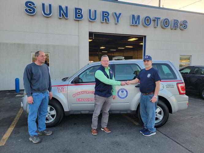 Northumberland Fire Department gifted a QRS vehicle from Sunbury Motors