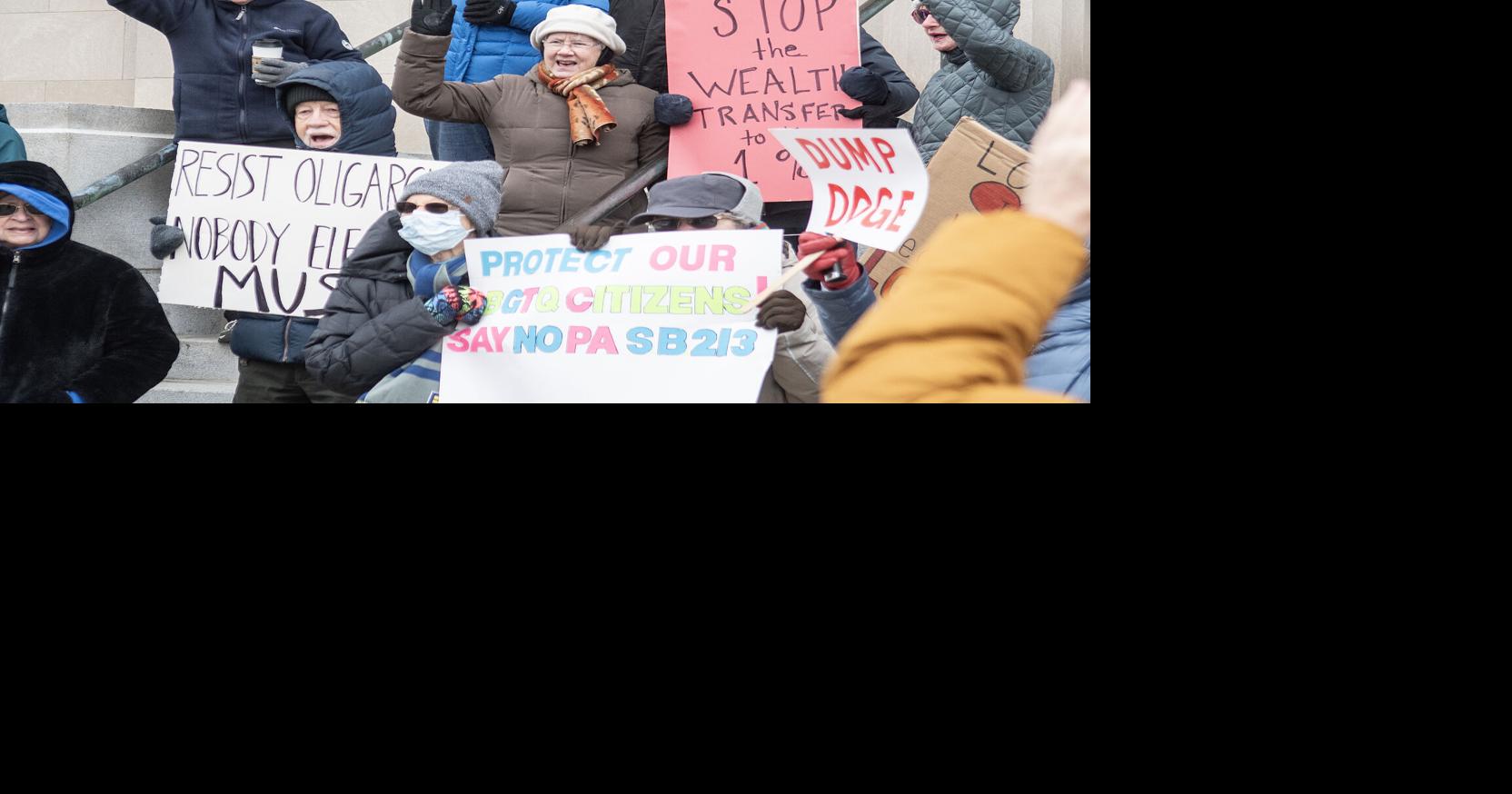 Residents gather in Lewisburg to protest Trump administration News