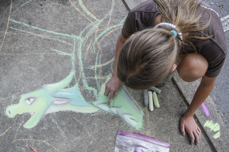 Artists of all ages participate in Lewisburg Sidewalk Chalk Festival