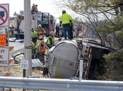 UPDATE: Tanker rollover closes Northumberland County highway for hours ...