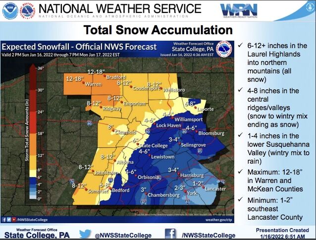 UPDATE Winter Weather Advisory goes into effect at 4 p.m. | News ...