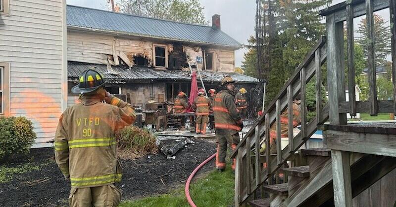 Four adults, child homeless after early morning fire