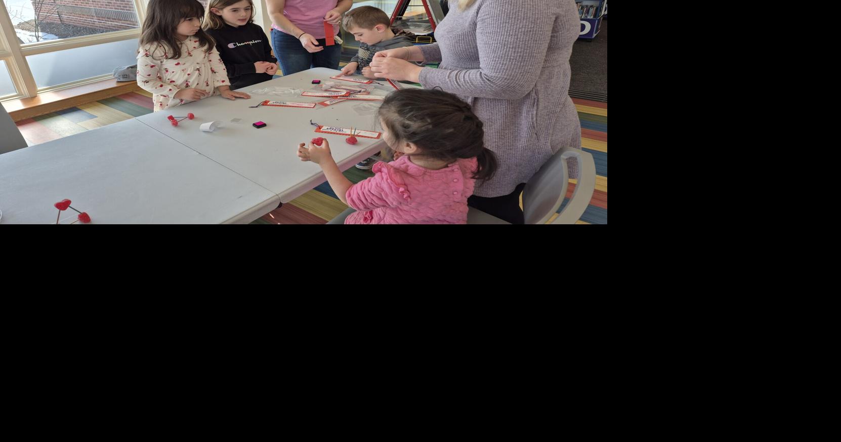 Valentines Day STEM activities draws kids and parents to Library for Union County