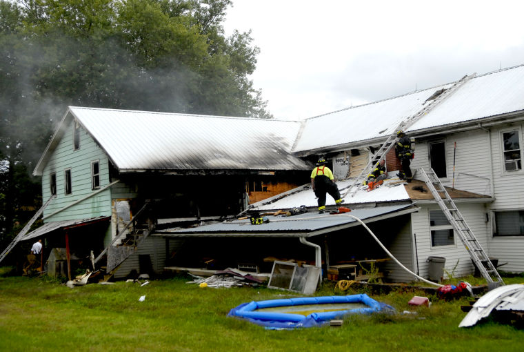 Burn victim airlifted to hospital following apartment house fire in