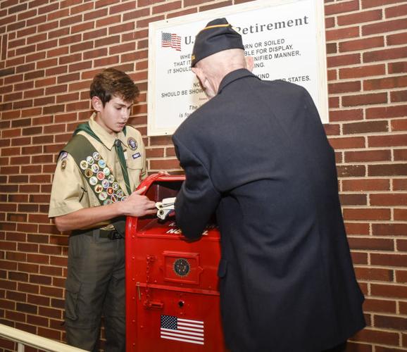 Boy Scouts observe Veterans Day with flag retirement | Local News ...