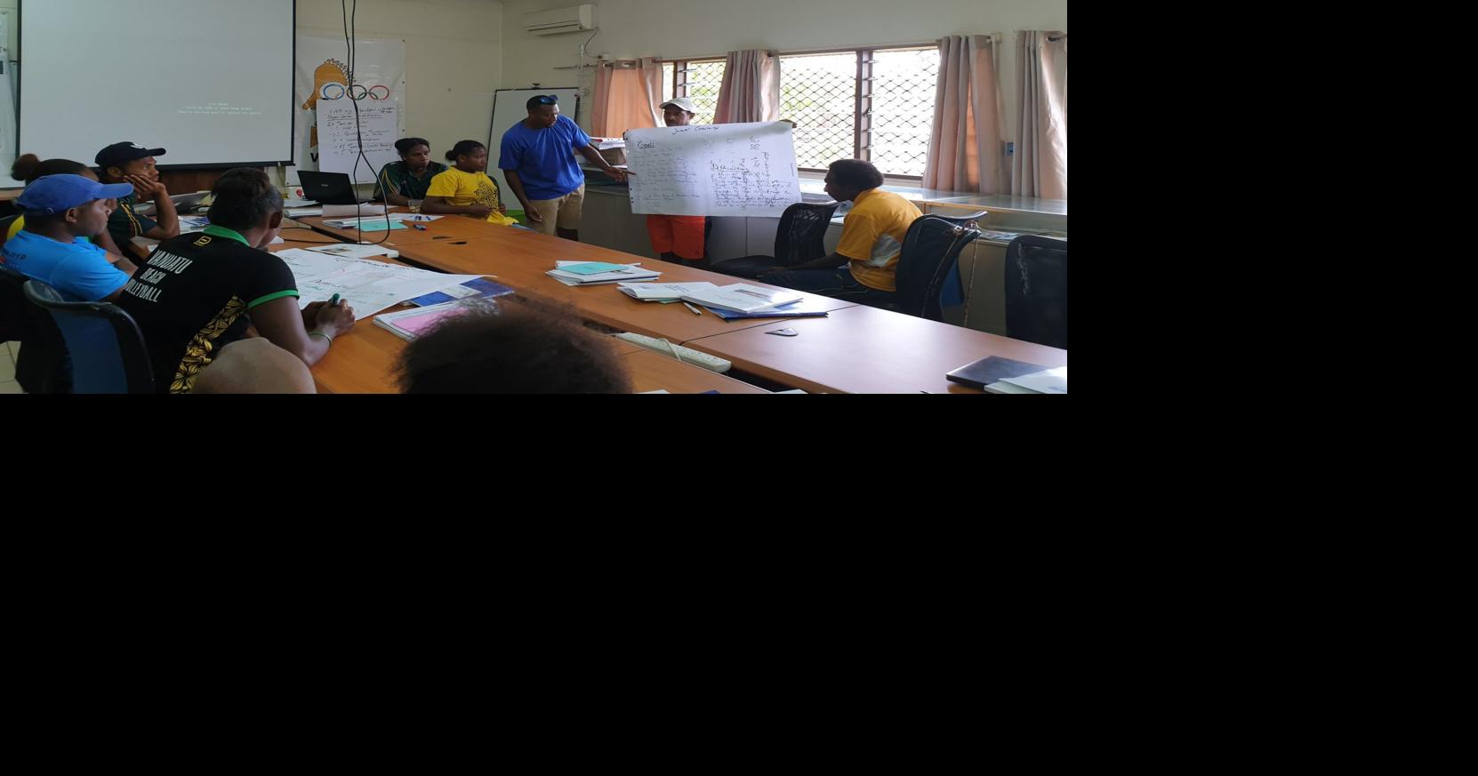 Beach Volleyball officials and players attend FIVB Beach Volleyball