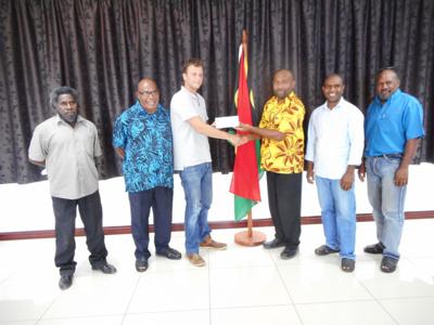 Geocal Limited receives part payment for installing GPS in government vehicles