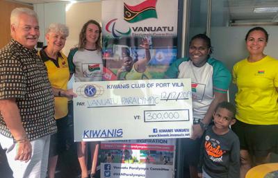 Kiwanis Melbourne Cup Ladies donate Vt300,000 to Vanuatu female Para-athletes