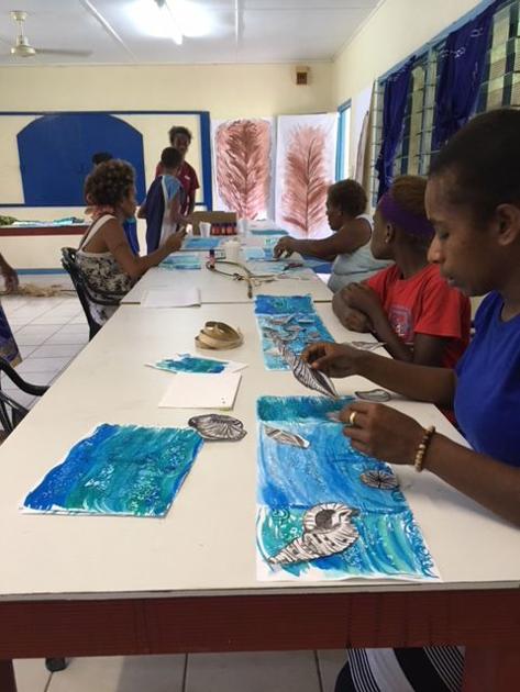 Vanuatu Art Project completes first art course in Luganville | News