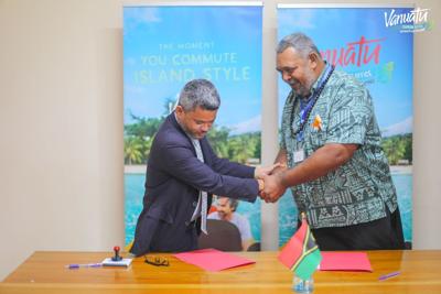 Vanuatu Tourism Office, New Caledonia Tourism sign Partnership Arrangement
