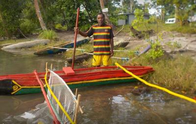 New canoe for Second Lagoon Clean-up