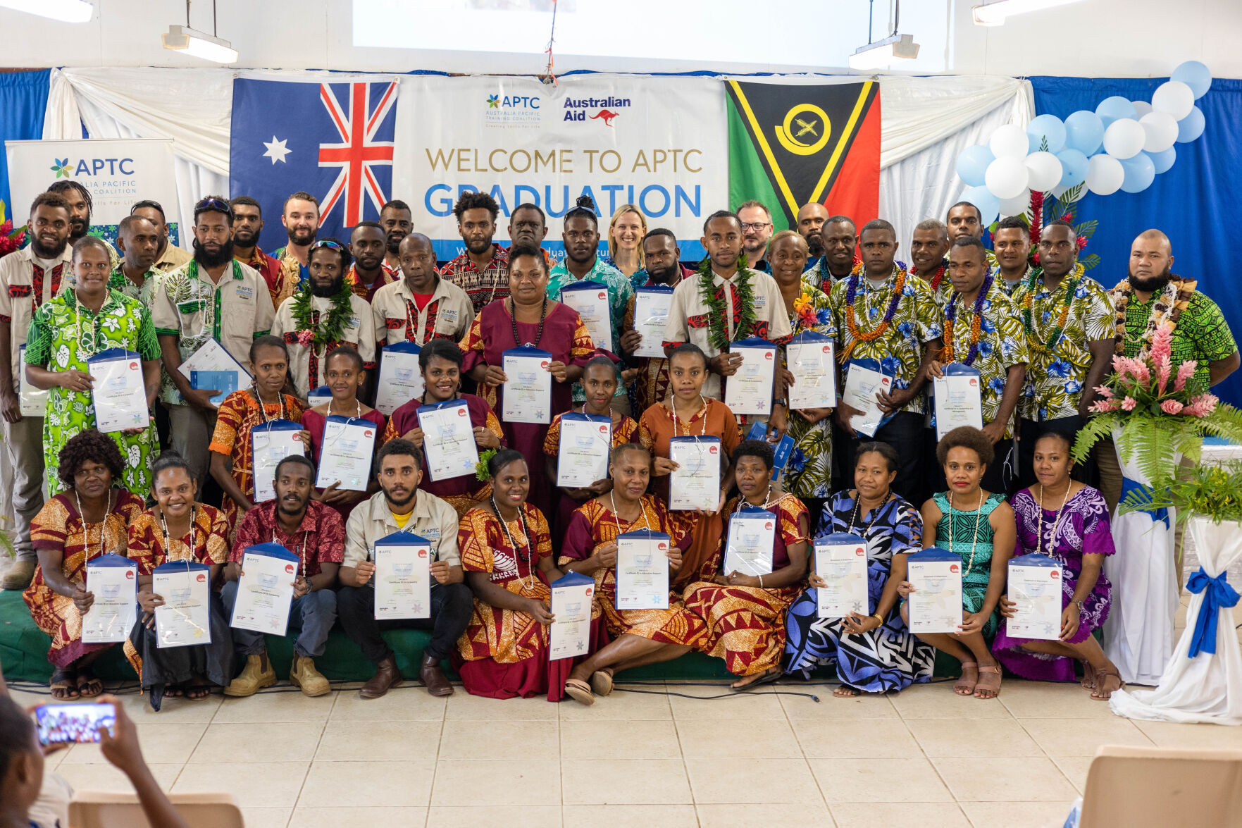 47 Vanuatu APTC graduates join over 17 000 APTC alumni regionally