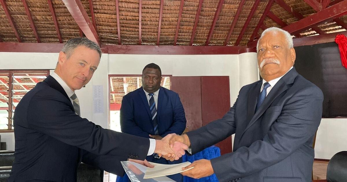 Mehaka Rountree Australia’s new High Commissioner to Vanuatu presents credentials ...