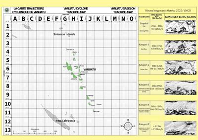 Cyclone Tracking Map Updated | News | dailypost.vu