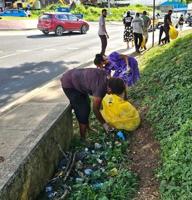 VNPF senior managers clean up Port Vila