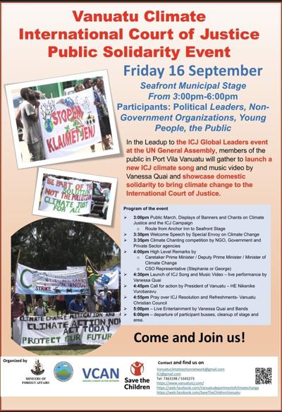 ICJ climate change song launch today