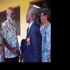 Ombudsman Kalkot Mataskelekele weds Heather Lini News dailypost.vu