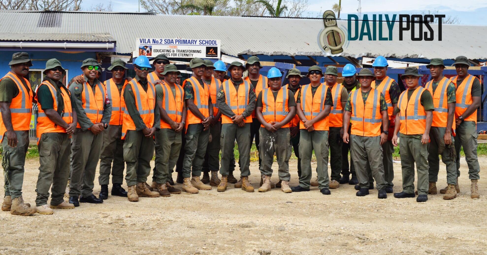 Fijian Task Force assist Vila No.2 SDA school.