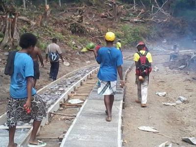Tongoa road cemented