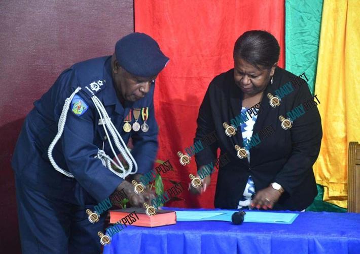 Kalshem Bongran takes oath as new VPF commissioner | News | dailypost.vu