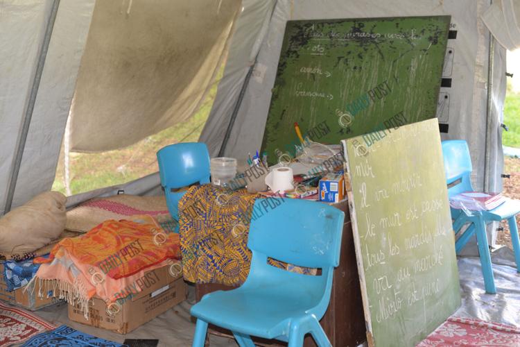 Sainte Jeanne D'Arc Grade 3 students still studying under tents News